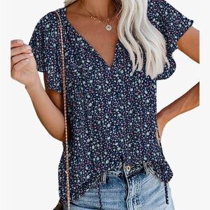 Floral Print Women's Top
